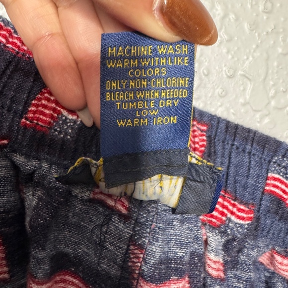 Pre- Owned Men's Club Room by charter club pajama pants with an American Flag - Picture 11 of 12